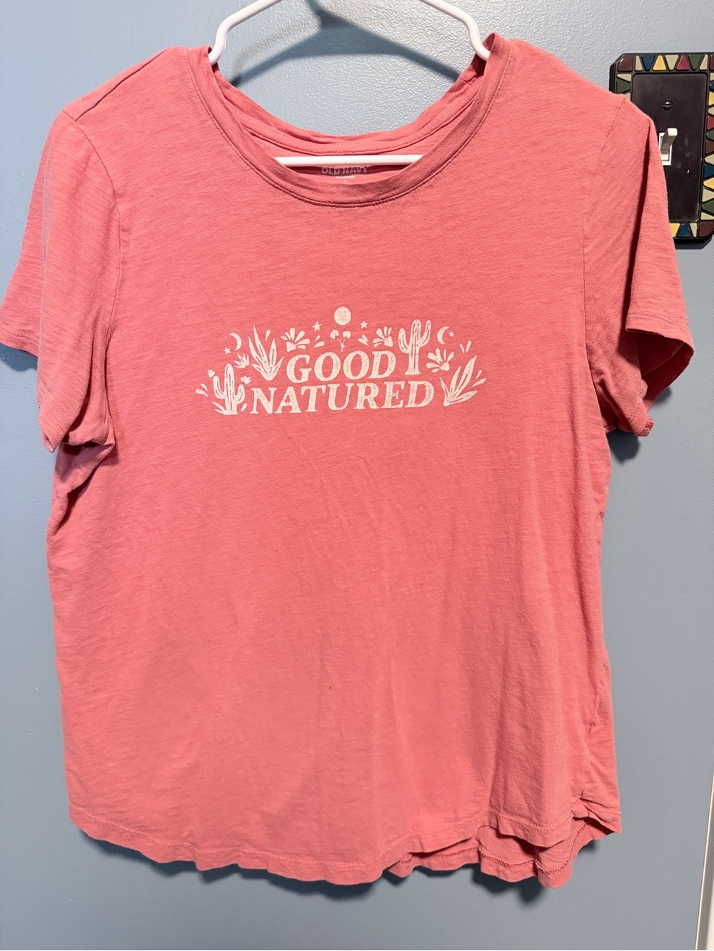 Old Navy Coral Pink 'Good Natured' Graphic Tee - Women